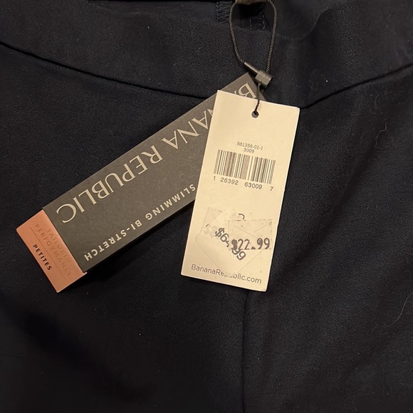 Navy blue Banana a republic pants size 4P - Picture 3 of 4